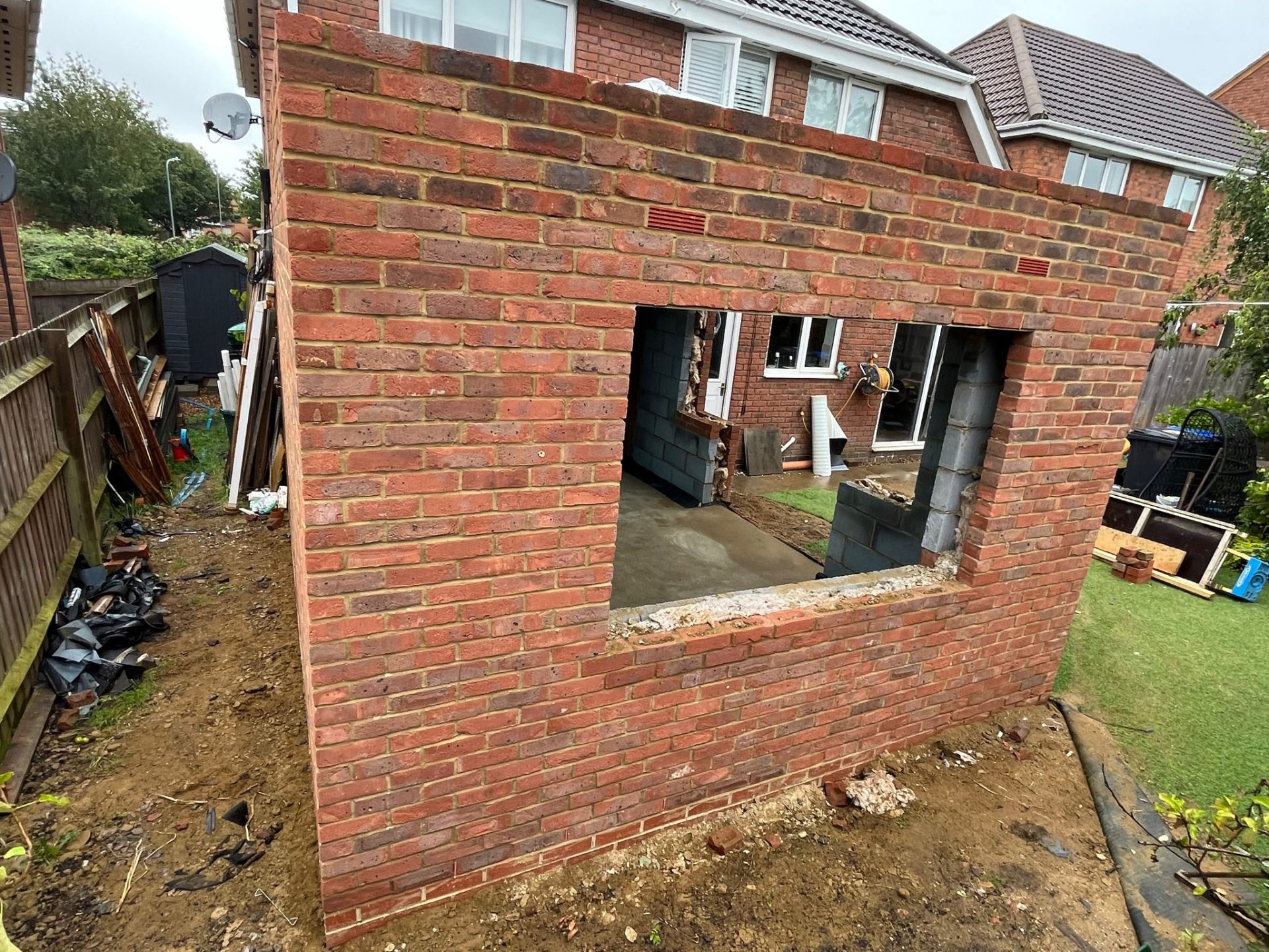 Extension & Wall Build — 06