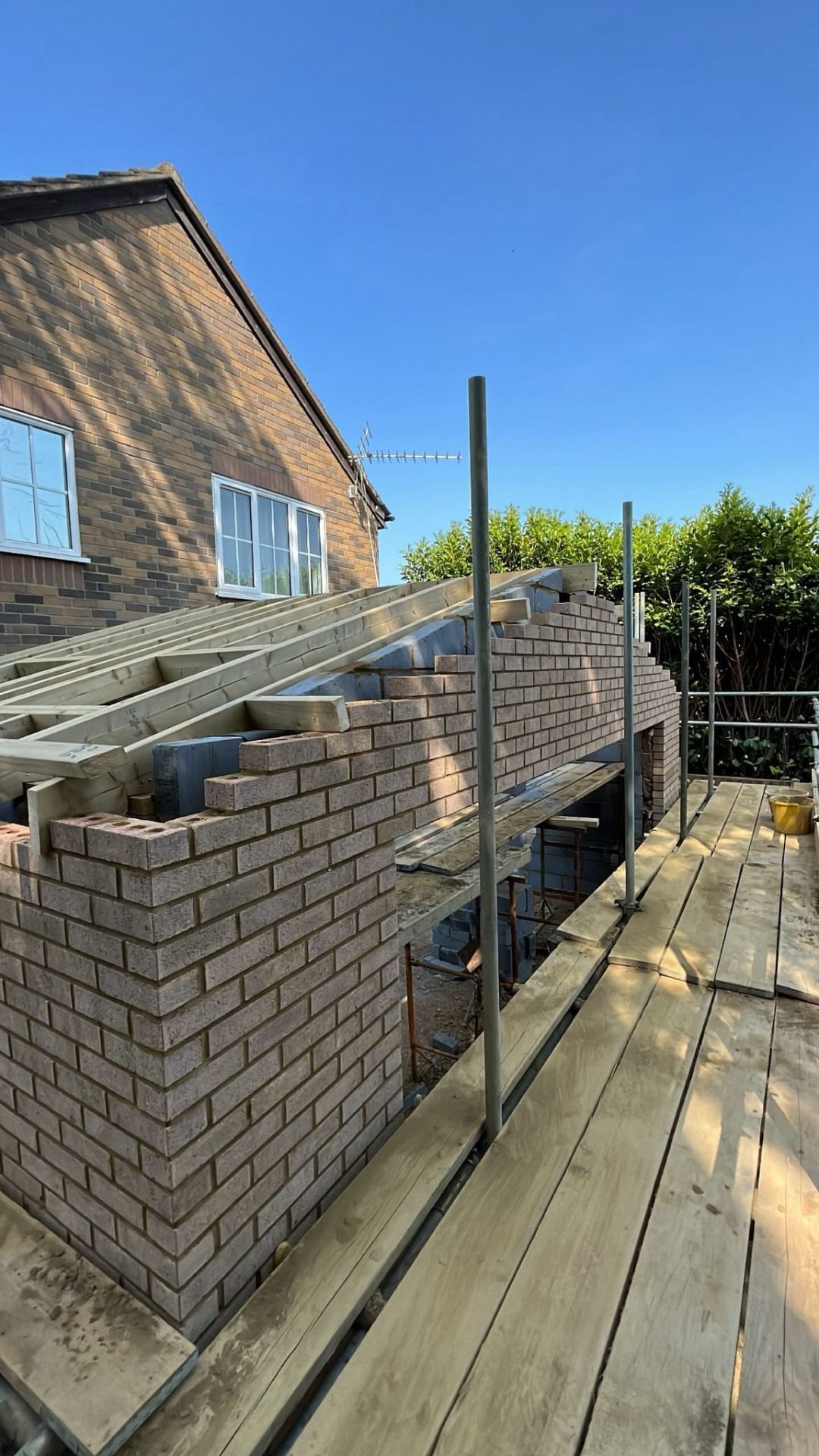 Extension & Wall Build — 08