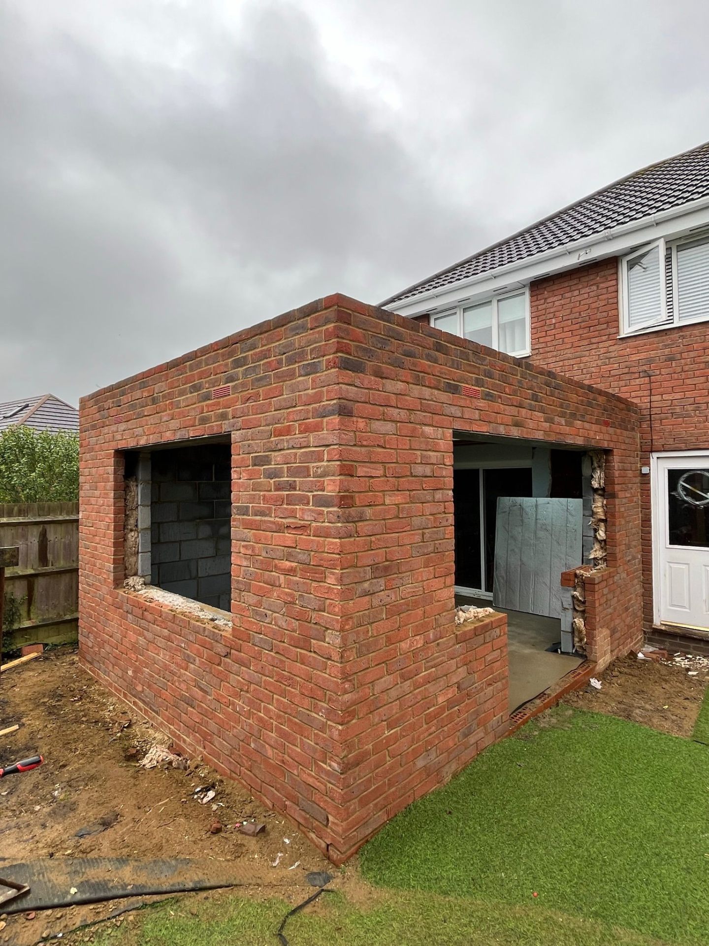Extension & Wall Build — 09