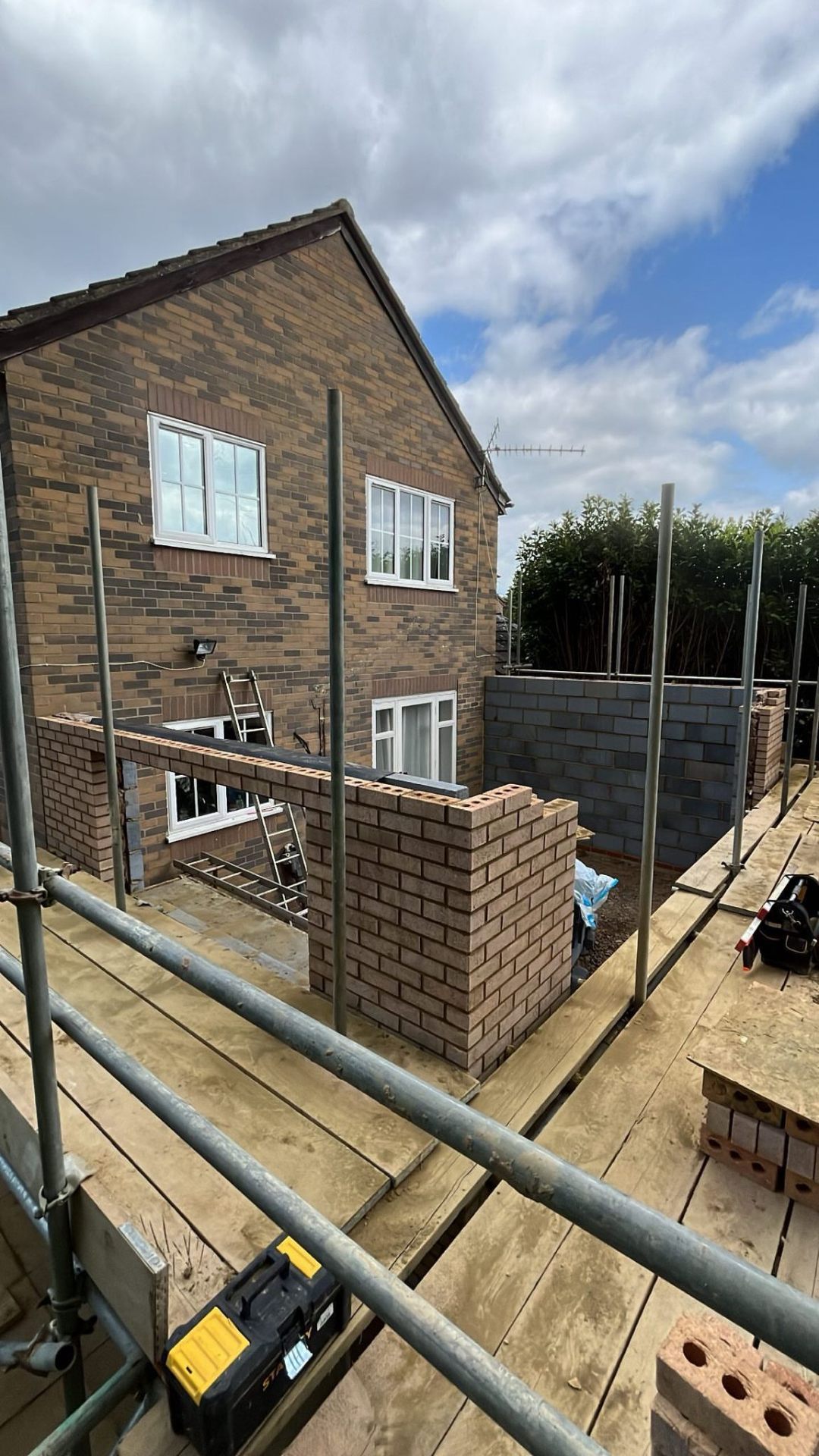 Extension & Wall Build — 11